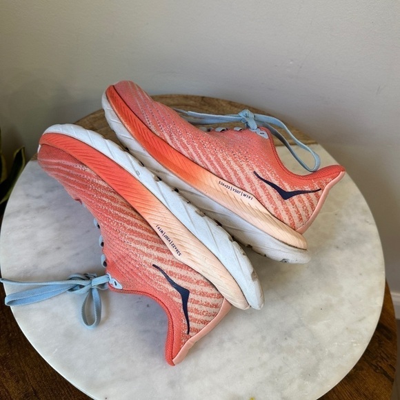 HOKA Mach 5 Runners Camellia/Peach Parfait size 5 - Picture 3 of 8